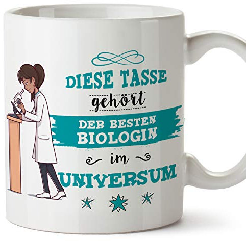 Mugffins Tasse/Becher Biologin (Beste im Universum) - Lustige und Originelle Biologie Geschenke