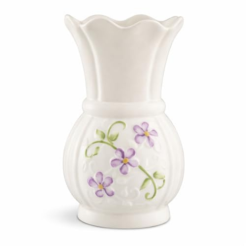 Belleek Classic Irish Flax Mini Vase | 4in Parian China | Since 1857