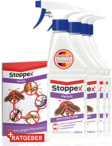 Stoppex® Parasit Mottenstopp- Spray gegen Motten, Lebensmittelmotten und Kleidermotten.
