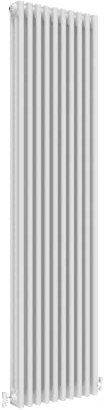 Traditional 3 Column Central Heating Radiator Vertical Rads Cast Iron Style White 1800x470mm