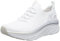 Skechers Women's D'LUX Walker LET IT Glow Sneaker, White, 3 UK