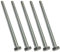 AERZETIX - C47312 - Set di 5 Bulloni M6x100 - testa esagonale - Ø6x100mm - DIN 933 - classe 8.8 - acciaio zincato - fai da te - strumento di montaggio/ferramenta