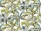 Rasch Tapeten Vliestapete (Botanical) Weiß grüne 3,00 m x 4,00 m Florentine III 485851