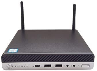 HP EliteDesk 800 G3 Desktop Mini - Intel Core i5-6500T (4 Cores, 3.1Ghz), 512GB SSD, 8GB DDR4 RAM, Wireless 11ac & Bluetooth 5 with enhanced dual antenna, HD Graphics 530, Windows 10 Pro (Renewed)