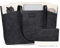 RAVUO Bolso Grande Mujer, Bolso Tote Bolso Ordenador Portátil 15.6 Pulgadas Impermeable Bolso Universidad Bolso Shopper de Lona 2pcs Set para Oficina Trabajo，Nergo