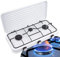 Gas cooker 3 flame camping cooker hob Tourist field cooker 2x 2,2kW 1x 1,1kW