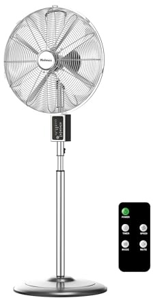 Holmes 16 Digital Metal Stand Fan 3-Speed Oscillation Remote Control