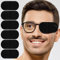 12st Augenklappe für Brillen, Große Größe Augenklappen für Erwachsene Wiederverwendbar Vlies Augenklappe Kinder Brille für Erwachsene und Kinder Lazy Eye Amblyopie Strabismus (Schwarz)