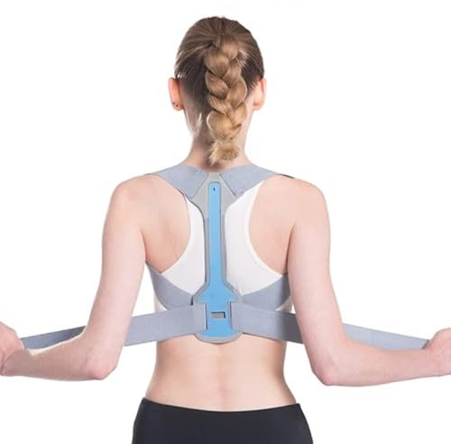 Rückenstütze Haltungskorrektor Schlüsselbein Wirbelsäule Schulter Stützgürtel Rücken Anti-Buckel Haltungskorrektor für Frauen Männer Obere Rückenbandage Thorax-Bandage Hunchback Corrector