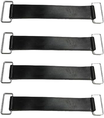 4Pcs Motorcycle Battery Rubber Band Strap, Fixed Holder Elastic Bandage Belt, Stretchable Battery Rubber Band Bandage Parts