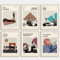 DECORRECOR Filmposter, 6 Stück, ungerahmt, Leinwand, Wandkunst, A4, klassische Vintage-Film-Poster für ästhetische Wanddekoration (DR-MP-2)