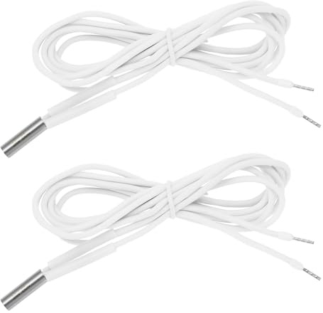 ECSiNG 2 Stück 24 V 60 W Hochtemperatur-Heizungs-Filterelement, kompatibel mit Mosquito Hotend V6 Hotend PT100, kompatibel mit Volcano MK8 3D-Drucker, weiß, 6 x 20 mm