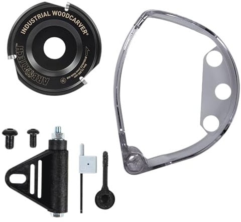 Arbortech ARBORTECH Industrial Woodcarver Pro Kit | Ø 100 mm Carbide Wood Carving Disc for Angle Grinder with Protective Guard | IND.FG.200