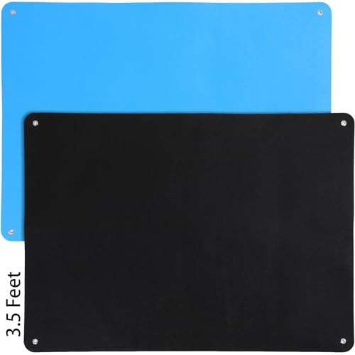 Poen 2 Pcs 41 x 29 Inch Felt Board Toddlers Flannel Board Stories Felt