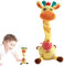 Beedozo Girafe parlante et répétitive, Girafe parlante chantante, Girafe Musicale Amusante et Lumineuse, Chant, Enregistrement Parlant, Peluche, Cadeau d'anniversaire pour Tout-Petit