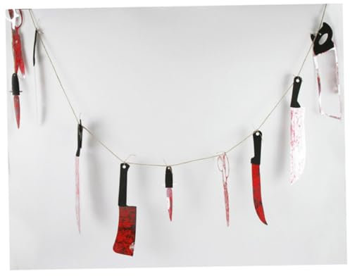 OFFSCH 3piezas Paneles De Tijera Colgante De Cuchillo De Decoración De Terror Para Halloween Colgante