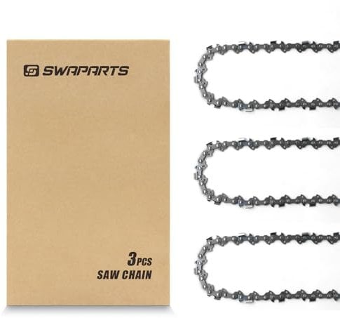 18 Inch Chainsaw Chain 3/8 LP Pitch, 050 Gauge, 62 Drive Links For Poulan, Kobalt, Ego, Greenworks, Oregon, Trilink, Poulan Pro, Ryobi, Craftsman, Chicago, Remington, Homelite, McCulloch, Echo(3pcs)