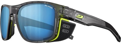 Julbo Unisex Shield M Sonnenbrille, Schwarz/Gelb (Yellow Fluo Capsule Ocean Master), M