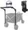 Universal klappbarer Wagen Schiebegriff mit Edelstahl-Verbindern, Faltbarer Schiebe- und Zuggriff für zusammenklappbare Wagen/Costco-Wagen/Gartenwagen/Kinderwagen,ob runder oder eckiger Ausziehbar