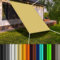 Sonnensegel Wasserdicht 3 x 4.5 m mit Ösen Und Befestigungsseile Sonnenschutz Baldachin Witterungsbeständig Und Reißfest für Garten Terrasse Balkon Sonnenschutz Glasdach, Creme Farben