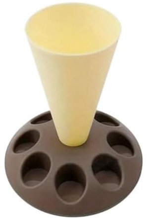 Rtauhife B-Spritzbeutelständer, Spritzbeutelhalter mit 8 Schlitzdüsen, Kunststoff-Spritzbeutelständer für Kuchendekorationsset