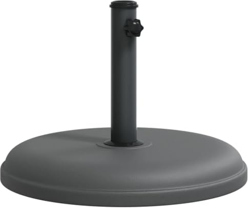 vidaXL Sonnenschirmständer Ø32/35/38 mm Mast 15 kg Rund | Großartige Unterstützung für Outdoor-Regenschirme, passt problemlos auf verschiedene Stangengrößen, aus robustem Kunststoff