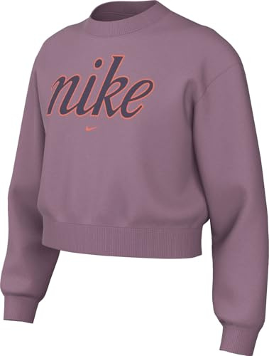 Nike Mädchen Nike Sportswear Club Kastenförmiges Fleece-Sweatshirt für Ältere Kinder (Mädchen) Top