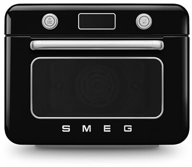 Smeg COF01BLUK 50’s Style Countertop Combi Oven with Galileo Multicooking Technology, 10 in 1 Functions, 1800W, Black