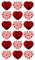 28 Love Hearts Valentines Pre Cut Cupcake Toppers Premium Edible Wafer Paper Fairy Cake Toppers Birthday Celebration Cakes Decorations Party NO CUTTING REQUIRED