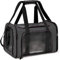 Lohofrnny Sac de Transport Chat, Sac Transport Chat Chien avec Matelas Souple, Sac Transport Chien Respirant et Pliable, Caisse de Transport Chat Respirant pour Petit Chien,Chat(Gris foncé,43x28x28cm)