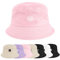 Xnova Fischerhut Bucket Hat Herren Damen Bunt, Druck Mütze Strand-Sonnenhut Anglerhut Sonnenschutz, Baumwoll Sommerhut Bestickte Fischerhüte Unisex Outdoor Hüte (Sonne-Rosa, 56-58 cm)