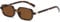 Ggpyyon Retro Rectangle Sunglasses for Women Men, Vintage 90s Small Narrow Square Glasses Shade(Tortoiseshell/Brown)