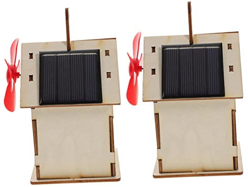 Yardwe 2Sätze Solar Small House Modellbau Teiliges DIY Wissenschaftsprojekt für Praktischen Fähigkeiten Sicher und Einfach