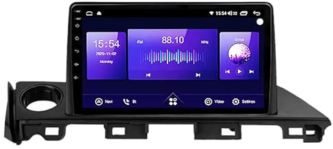 ALOEU Android Autoradio Car Stereo Radio De Coche Pantalla Tactil Coche GPS Navegación para Mazda 6 2015-2018 Conecta Y Reproduce Cámara De Respaldo Estéreo De FM/Am/RDS