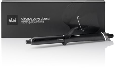 Tenacilla ghd Chronos Curve Classic- Barril 26 mm con pinza ergonómica, Ondas definidas y rizos duraderos, Tecnología Curl Responsive y acabado brillante