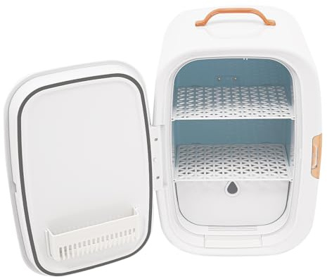 YyanLAK Mini Kühlschrank, 50 W Kosmetik-Kühlschrank, Make-up-Kühlschrank, für die Aufstellung in Schlafzimmern, Büros, Schlafsälen (Weiß)