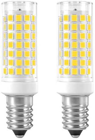 E14 Cooker Hood Bulbs Edison Screw Base,Turkish Moroccan Lamp Bulb,Range Hood Light Bulbs AC200V-240V for fridge Cooker Hood Sewing Machine Turkish Lamp (Warm White-3000k, 2Pack)