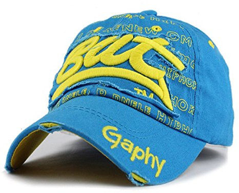 Sporty Herren Baseball Cap Bat Graffiti Blau