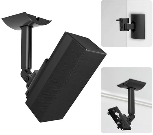 Lautsprecher Wandhalterung und Deckenhalterung für Bose UB-20, UB-20 & WB-50 Series II Surround Sound Lautsprecher Halterung Kompatibel mit Bose CineMate Lifestyle Neigbar & Schwenkbar Verstellbar bis