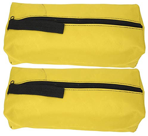 2 Stück Große Tragbare Werkzeugtasche 600D Polyester 30 x 10 x 10 cm Tool Kits Aufbewahrungstasche mit Hängendem Riemen und Reißverschluss, Mehrzweck Verschleißfest Tool Bag, Geld