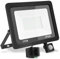 treoir 50W Foco LED con Sensor de Movimiento, 5000LM Focos LED Exterior, Blanco Cálido 3500K Proyector Led para Exteriores Impermeable IP66 Foco Led para Patio,Almacén,Camino,Jardín