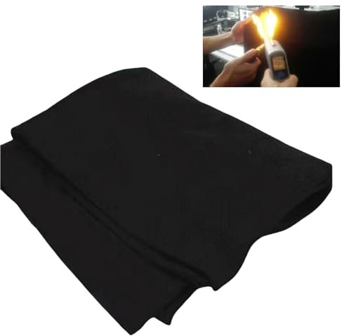 Welding Blanket Fireproof 20 x 24Inch | Heat Resistant Up To 1800°F | Flame Retardant Fabric Material Carbon Felt for Welders | Plumbers Cuttable 196mil