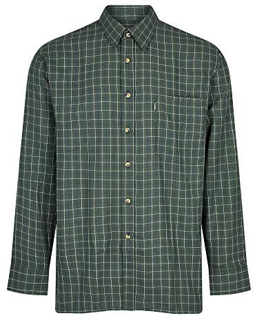 Champion Mens Country Castleton Casual Long Sleeve Shirt Olive XL