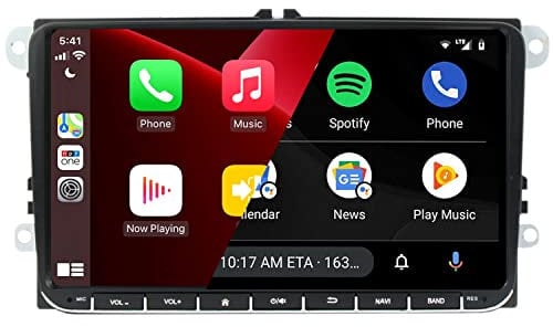 SCUMAXCON 9 inch 8-Core Advanced DSP Wireless CarPlay Android Auto Car Stereo Android13 4+64GB IPS 4G LTE/5G WiFi GPS Bluetooth USB OPS RVC for VW Golf 5 6 Passat B6 B7 Polo Caddy Touran Tiguan
