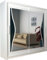 Modern Double Sliding Door Wardrobe 2 Mirrored Hanging Rails & Shelves Storage Cabinet for Bedroom (120cm, Batumi White)