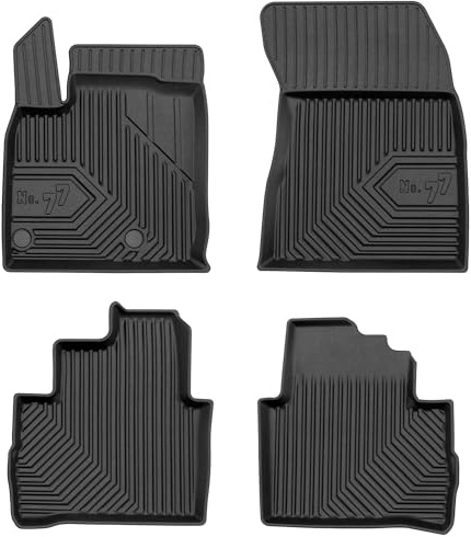 MOTOS Tapis de sol caoutchouc pour Nissan Qashqai III 2021-2024 Améliorez Votre Confort de Voyage avec Le tapis noir antidérapant Auto No.77- tapis voiture Tous Temps pour Voiture, Protection Contre l