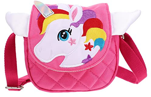 TENDYCOCO UmhäNgetasche Kinder MäDchen - Niedliche Einhorn Tasche Aus Oxford Stoff 14X13X5 Cm Ideal FüR Alltag Und FreizeitaktivitäTen Perfektes Geschenk FüR Kinder