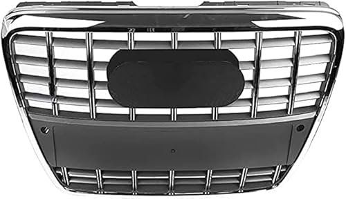 buhb Auto Kühlergrill für A6 C6 S6 4F SFG 2005-2011, vorderer Stoßstangengrill, Auto Front Center Kühlergrills Frontstoßstange Mesh Grille Air Vent Grillblech Autozubehör