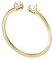 FOSSIL Damen Ringe aus Edelstahl offen, 5.5, Glänzendes Gold