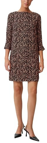 COMMA Crêpe-Kleid mit Allover-Print